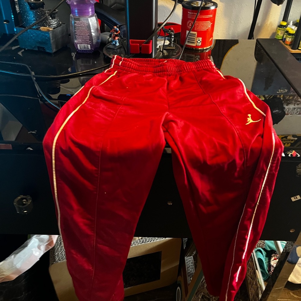 Jordan red sweats